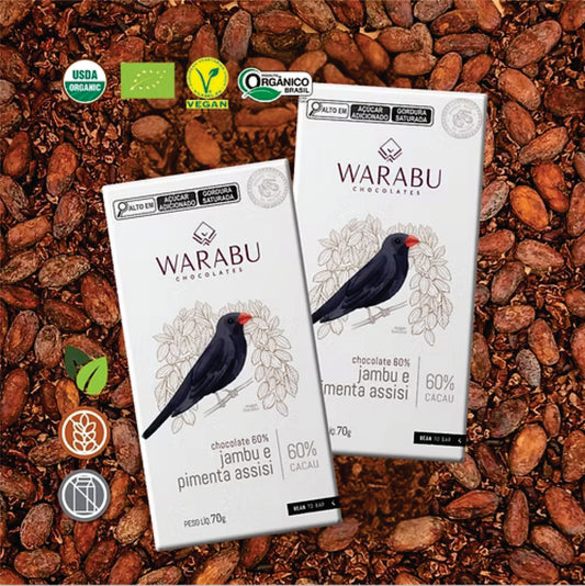 Chocolate 60% Cacau - Jambu e Pimeta Assisi 70gr